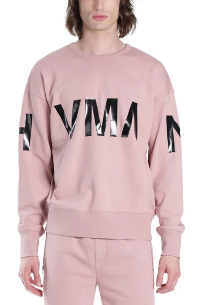 Hvman Logo Crewneck Sweatshirt In Pink