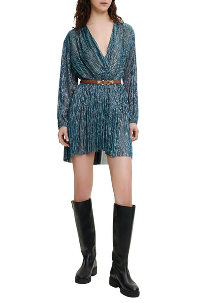 sleeve midi cocktail dress Hammered Satin Cocktail Dress