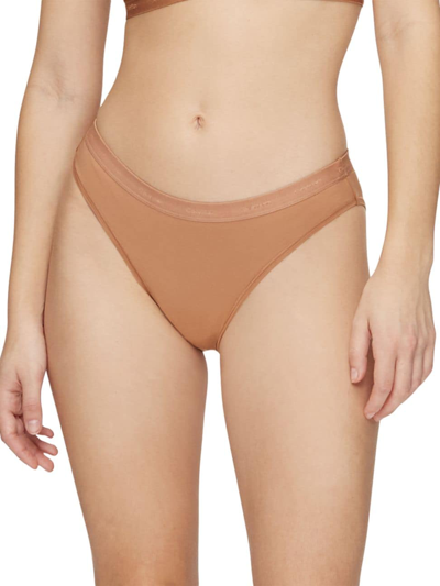 Calvin Klein Women's Form To Body Bikini Underwear Qf6761 In Sandalwood