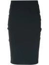 Gloria Coelho Pencil Skirt - Black
