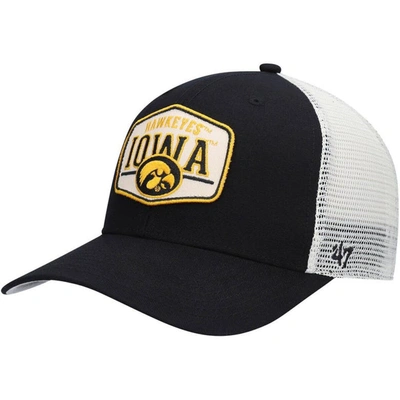 47 ' Black Iowa Hawkeyes Shumay Mvp Trucker Snapback Hat