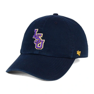 47 ' Navy Lsu Tigers Vintage Clean Up Adjustable Hat