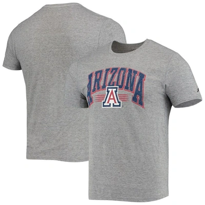 League Collegiate Wear Heathered Grey Arizona Wildcats Upperclassman Reclaim Recycled Jersey T-shirt In Heather Grey