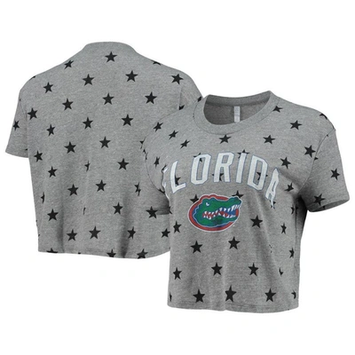 Alternative Apparel Gray Florida Gators Headliner Stars Cropped Tri-blend T-shirt