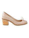 Sarah Chofakian Sandy Leather Pumps In Neutrals