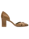 Sarah Chofakian Leather Pumps In Brown