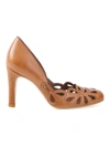 Sarah Chofakian Leather Pumps In Brown