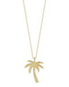 Sphera Milano Palm Tree Pendant Necklace In Yellow Gold