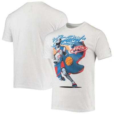 Nba X Mcflyy White Brooklyn Nets Identify Artist Series T-shirt