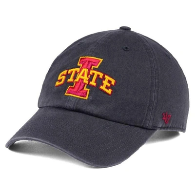 47 ' Charcoal Iowa State Cyclones Clean Up Adjustable Hat