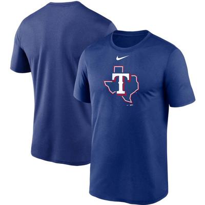Nike Royal Texas Rangers Team Large Logo Legend Performance T-shirt ...