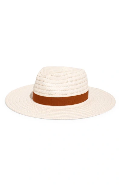 Madewell Braided Straw Hat In Antique Cream