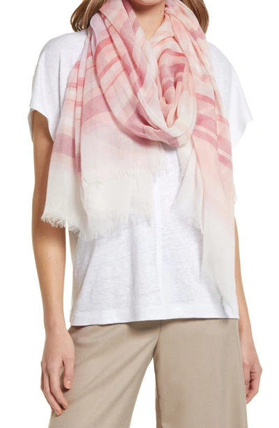 Nordstrom Yarn Dyed Stripe Wrap In Pink Juno Multi Stripe