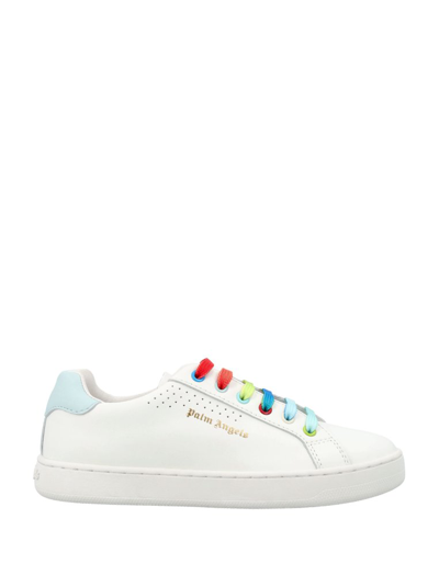 Palm Angels White Leather Blend Palm One Trainer