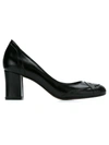 Sarah Chofakian Leather Pumps In Black