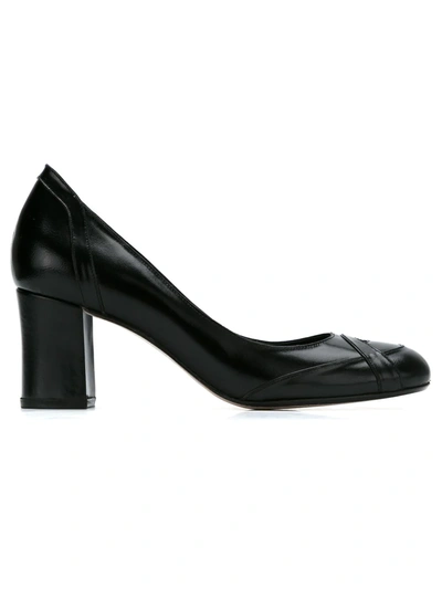 Sarah Chofakian Leather Pumps In Black