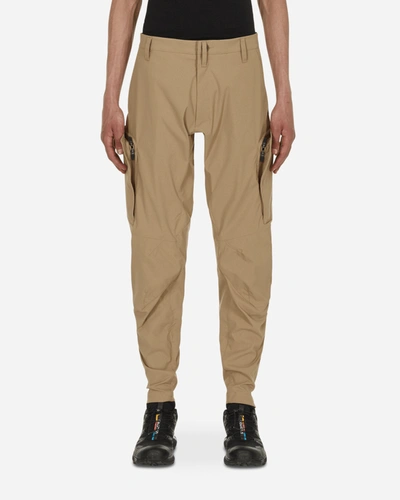 Acronym Encapsulated Nylon Articulated Pants Beige In Green