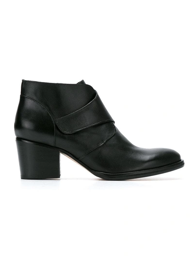 Sarah Chofakian Leather Boots In Black