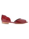 Sarah Chofakian Patent Leather Ballerinas In Red