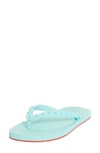 Christian Louboutin Loubi Flip Flop In Bermuda