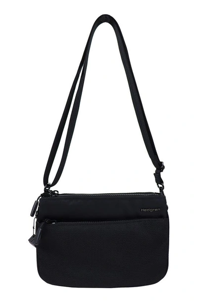 Hedgren Peak Recycled Polyester Crossbody Bag In Black