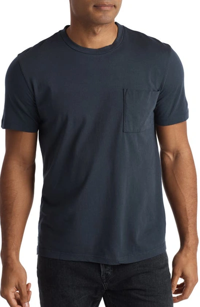 Rowan Asher Cotton Pocket T-shirt In Midnight