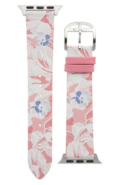 Ted Baker Floral Leather Band For Apple Watch®, 42mm/44mm In Multi