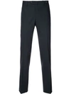 Pt01 Tailored Fitted Trousers In Blue