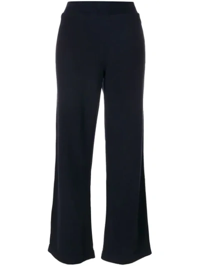 Jo No Fui Flared Track Trousers In Blue