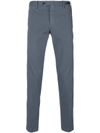 Pt01 Slim-fitted Tailored Trousers  In Grey