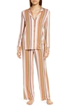 Nordstrom Moonlight Eco Pajamas In Pink Glass Multi Stripe