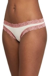 Fleur't Iconic Thong In Swan/ Rosette