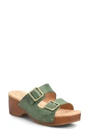 Kork-ease Saffron Slide Sandal In Green F/ G