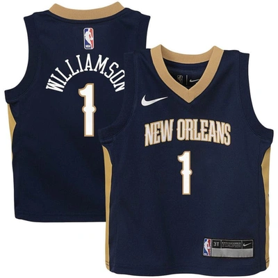 Nike Kids' Toddler  Zion Williamson Navy New Orleans Pelicans Replica Jersey