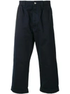 Société Anonyme Winter Paul Cropped Trousers In Blue