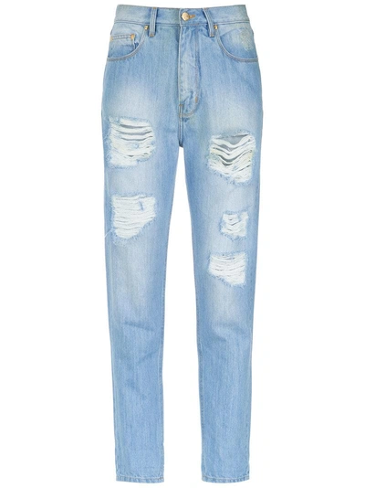 Amapô Mom' Stone Jeans In Blue
