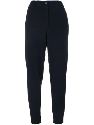 Jo No Fui High Waisted Track Trousers In Blue