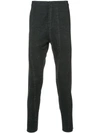 Label Under Construction Distressed Skinny Trousers In Grey