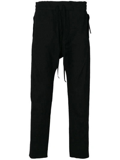 Cedric Jacquemyn Drop-crotch Trousers In Black