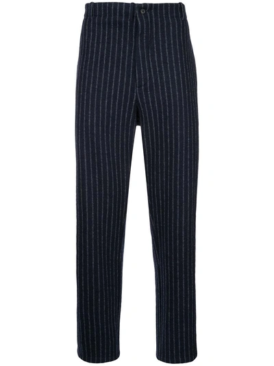 Forme D'expression Pinstripe Trousers - Black