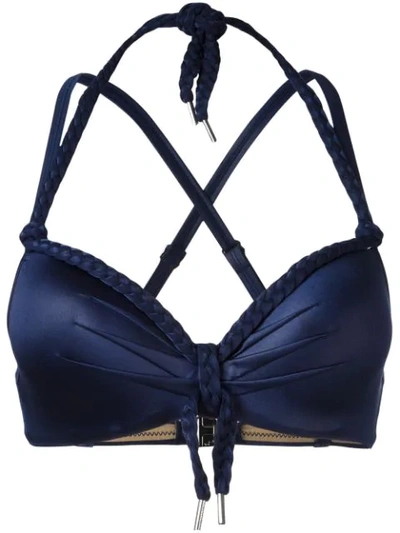 Marlies Dekkers Holi Glamour Push Up Bikini Top In Blue