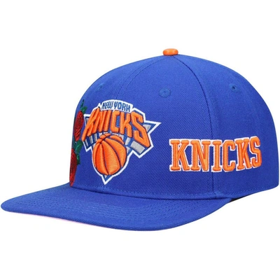 Pro Standard Blue New York Knicks Roses Snapback Hat