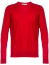 Pringle Of Scotland Round Neck Jumper In Red