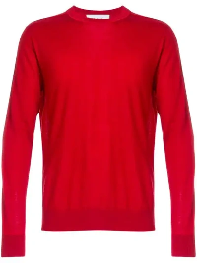 Pringle Of Scotland Round Neck Jumper In Red