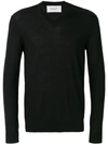 Pringle Of Scotland V-neck Jumper In Black