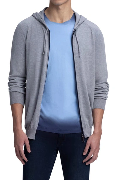 Bugatchi Men's Harmony 4.0 Merino Wool Hoodie Sweater In Platinum