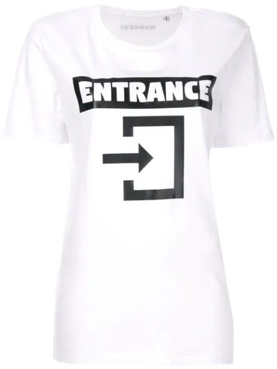 Manokhi Entrance T In White