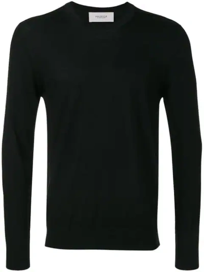 Pringle Of Scotland Round Neck Jumper In Black