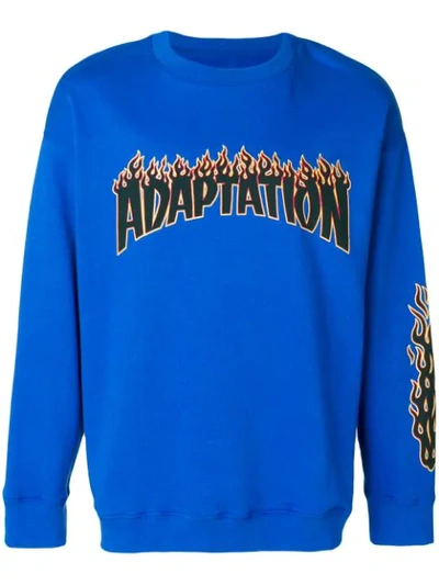 Adaptation Crew Sweatshirt In Blue