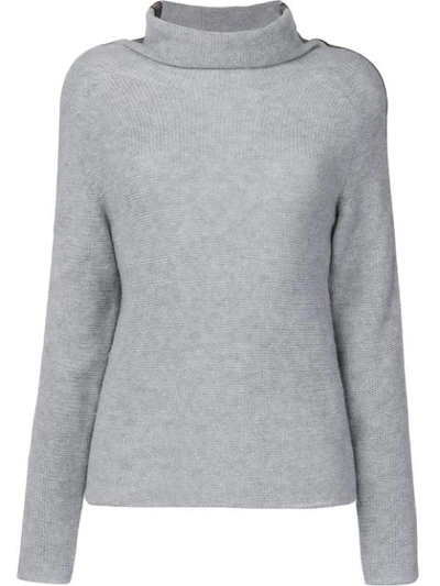 Jo No Fui Tubular Neck Sweater In Grey